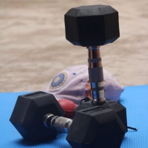 Rubber Hex Dumbbells